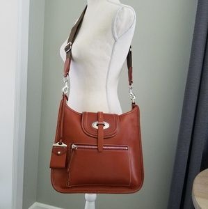 Dooney & Bourke Toscana Messenger Ginger NWOT